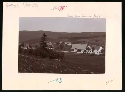 Fotografie Brück & Sohn Meissen, Ansicht Schellerhau i. Erzg., Blick auf den Unteren Gasthof