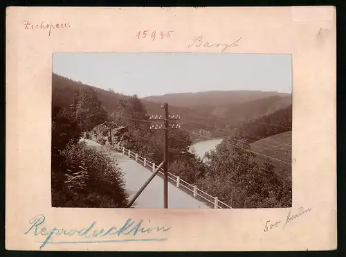 Fotografie Brück & Sohn Meissen, Ansicht Zschopautal, Blick von der Strasse in das Zschopautal