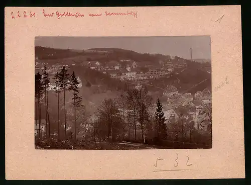 Fotografie Brück & Sohn Meissen, Ansicht Bad Gottleuba, Blick auf die Stadt mit dem Kurhaus