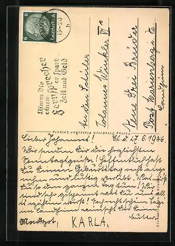 AK Belauschter Kiebitz im Gras