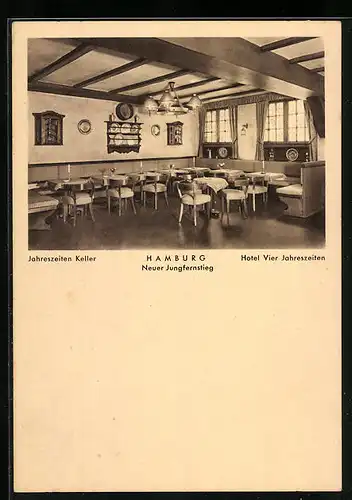 AK Hamburg-Neustadt, Hotel Vier Jahreszeiten, Innenansicht Jahreszeiten Keller