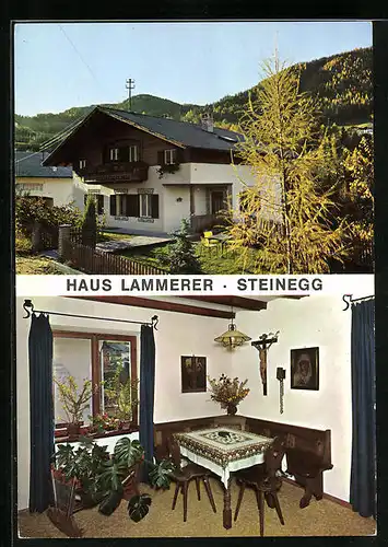 AK Steinegg bei Bozen, Pension Haus Lammerer, Innenansicht