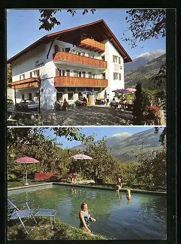 AK Dorf Tirol, Pension-Restaurant-Cafe Krone, Schwimmbecken