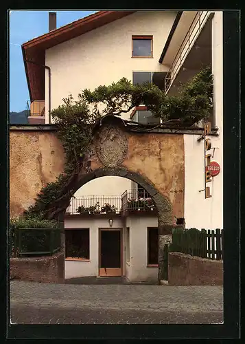 AK Meran-Untermais, Hotel Siegler im Turm, Pfarrgasse 10