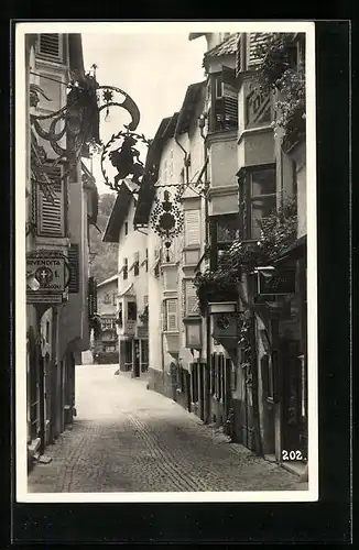 AK Chiusa d`Isarco, Strassenpartie mit Gasthaus