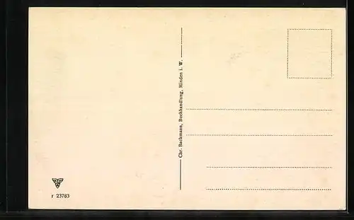 AK Minden i. W., Schleuse des Mittellandkanals