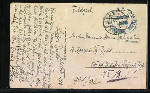 AK Kehl a. Rh., Partie in der Hauptstrasse