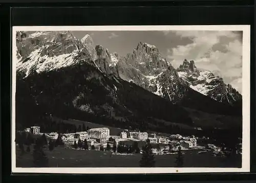 AK San Martino di Castrozza, Ortsansicht mit Gruppo delle Pale