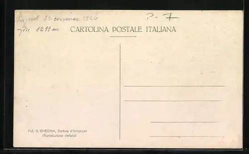 AK Dobbiaco, Ortsansicht mit Kirche