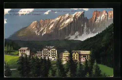 AK Welschnoven, Postgasthof weisses Rössl und Dependanzen mit Latemar