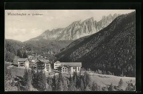 AK Welschnofen, Teilansicht mit Latemar