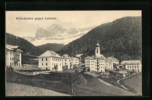 AK Welschnofen, Teilansicht gegen Latemar