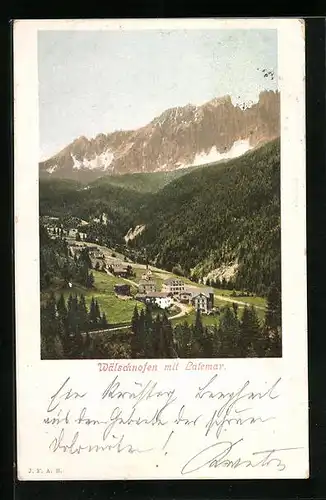 AK Wälschnofen, Teilansicht mit Latemar