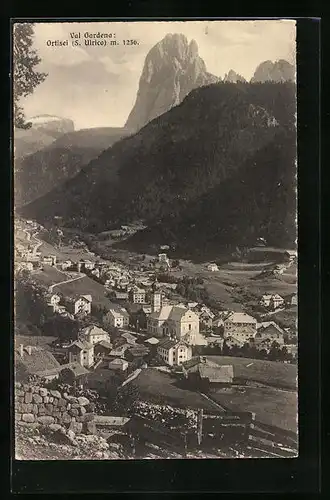 AK Ortisei /Val Gardena, Teilansicht