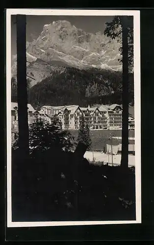 AK San Martino di Castrozza, Hotel Dolomiti col Cimone della Pala
