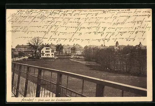 AK Arnsdorf, Blick nach der Landesanstalt