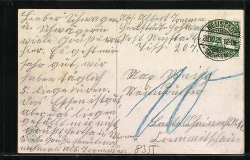 AK Neustadt i. Sa., Heilstätte Hohwald, Gesamtansicht mit Fernblick