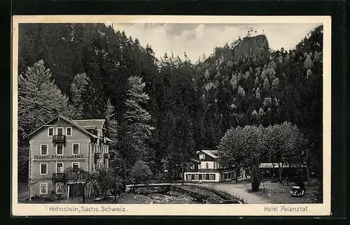 AK Hohnstein /Sächs. Schweiz, Hotel Polenztal