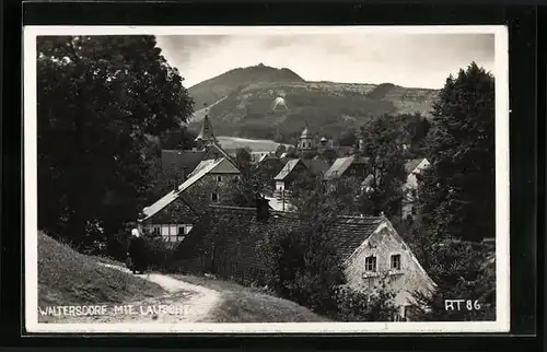 AK Waltersdorf, Ortsansicht mit Lausche