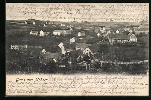 AK Mohorn, Totalansicht mit Kirche