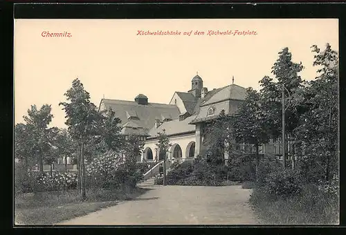 AK Chemnitz, Küchwaldschänke auf dem Küchwald-Festplatz