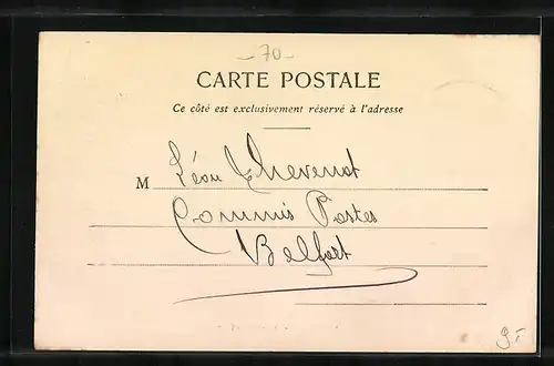 AK Aillevillers, Avenue de la Gare