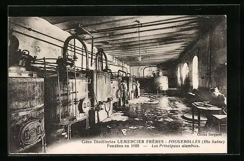 AK Fougerolles, Gdes Distilleries, fondées en 1808