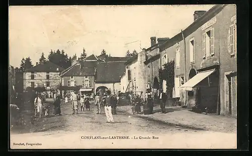 AK Conflans-sur-Lanterne, La Grande Rue