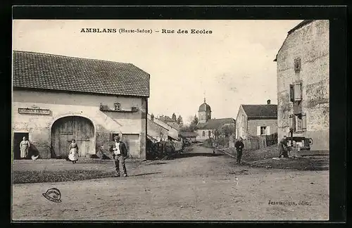 AK Amblans, Rue des Ecoles