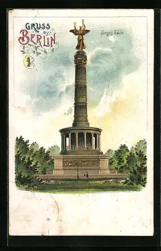 AK Berlin, Blick auf die Siegessäule