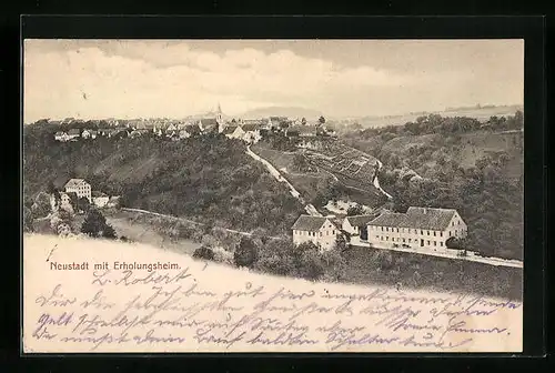 AK Neustadt / Waiblingen, Teilansicht mit Erholungsheim