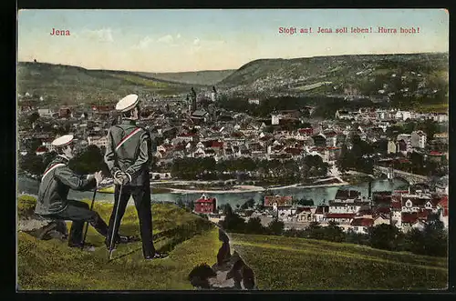 AK Jena, Teilansicht mit zwei Studenten