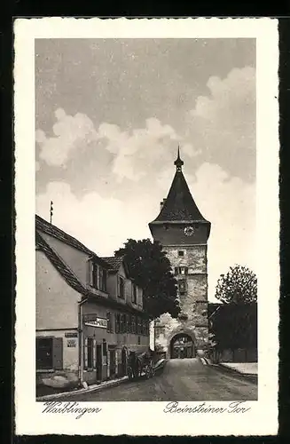 AK Waiblingen, Beinsteiner Tor mit Gasthaus zum Anker