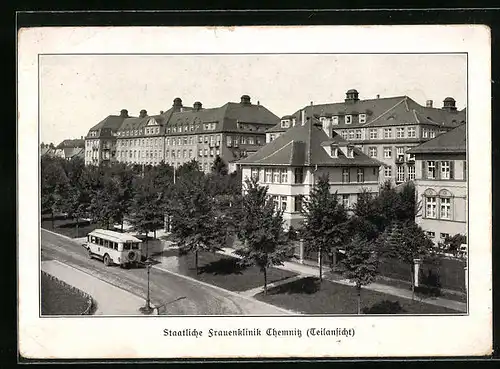 AK Chemnitz, Teilansicht der staatlichen Frauenklinik
