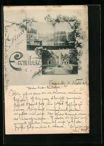 AK Bayreuth, Eremitage mit Wasserspielen
