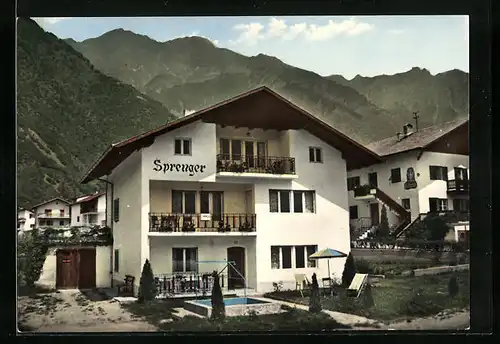 AK Rabland bei Meran, Pension Familie Josef Sprenger