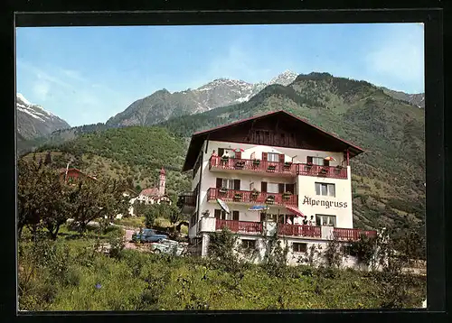 AK Partschins bei Meran, Garni Haus Alpengruss