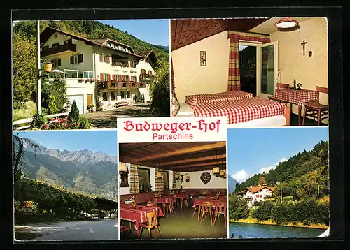 AK Partschins bei Meran, Hotel Garni Badweger-Hof