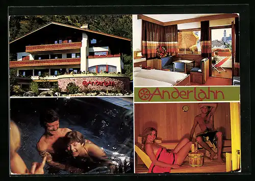 AK Partschins bei Meran, Hotel Pension An der Lahn mit Schwimmbad und Sauna