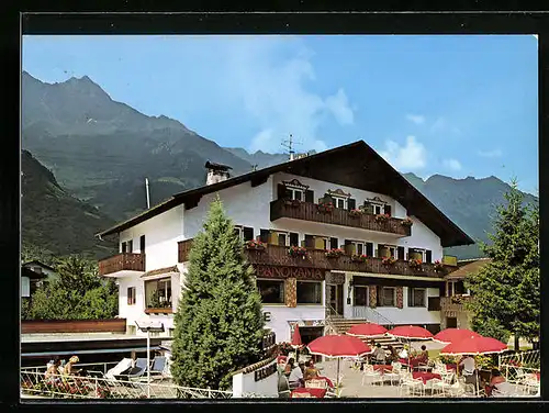 AK Partschins-Rabland, Hotel Café Panorama mit Terrasse