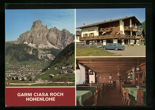 AK Corvara /Val Badia BZ, Pensione Garni Ciasa Roch-Hohenlohe, Innenansicht