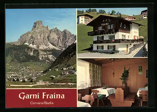 AK Corvara /Badia, Pension Garni Fraina, Innenansicht, Teilansicht