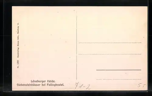 AK Fallingbostel /Lüneb. Heide, Gesteinsformation Siebensteinhäuser