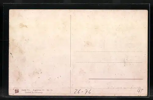 Künstler-AK Friedrich Perlberg: Felsengräber von Beni-Hassan