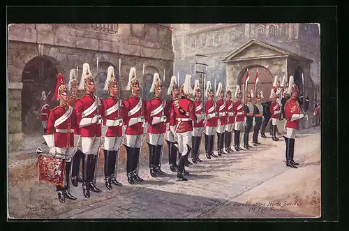 Künstler-AK Harry Payne: King`s Guard for the day at Whitehall