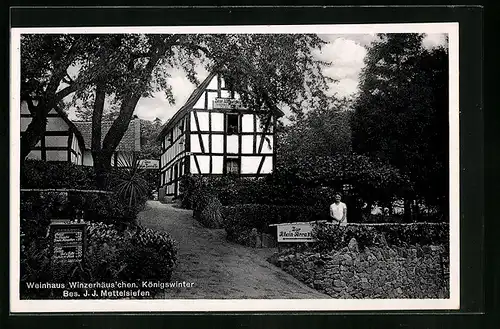 AK Königswinter, Gasthaus Winzerhäus`chen