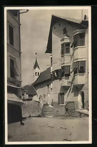AK Klausen, Ortspartie mit Blick auf Kirchturm