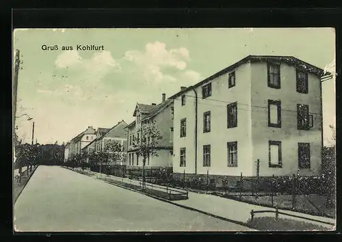 AK Kohlfurt, Strassenpartie mit Wohngebäuden