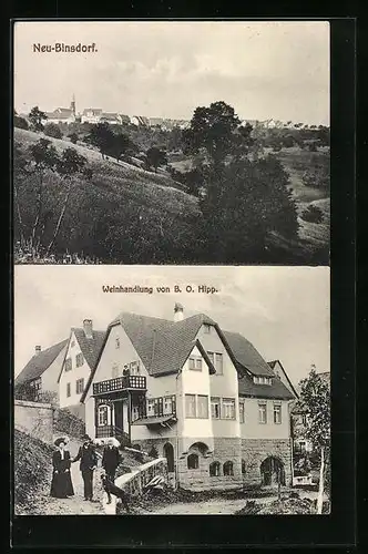 AK Neu-Binsdorf, Restaurant und Weinhaus von B. O. Hipp