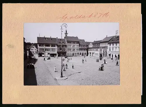 Fotografie Brück & Sohn Meissen, Ansicht Apolda, Markt mit Raritätenheim Ernt Koch, Geschäfte Fr. Walther, Albin Stiede